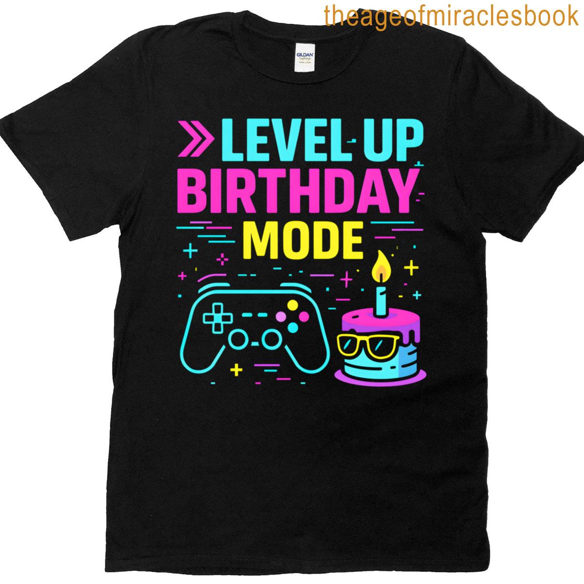Level Up Gamer Birthday T-shirt