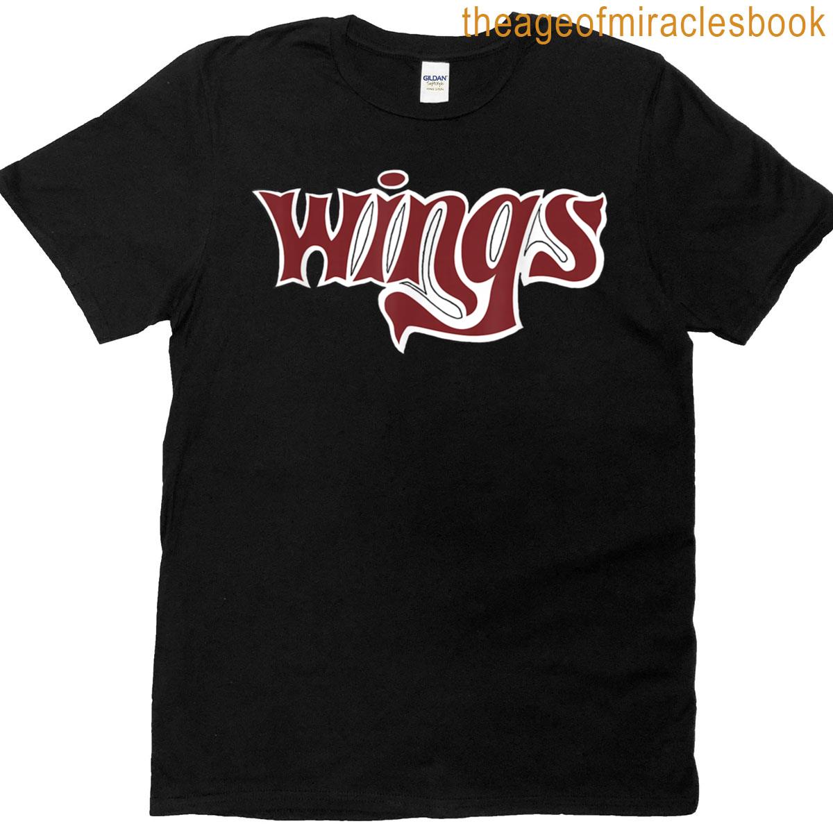 Official Paul Mccartney Wings Type Logo T-shirt