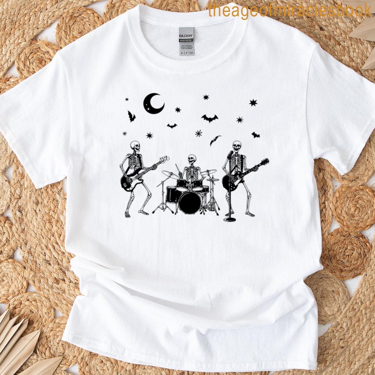 Skeleton Jam Band – Black Ink T-shirt