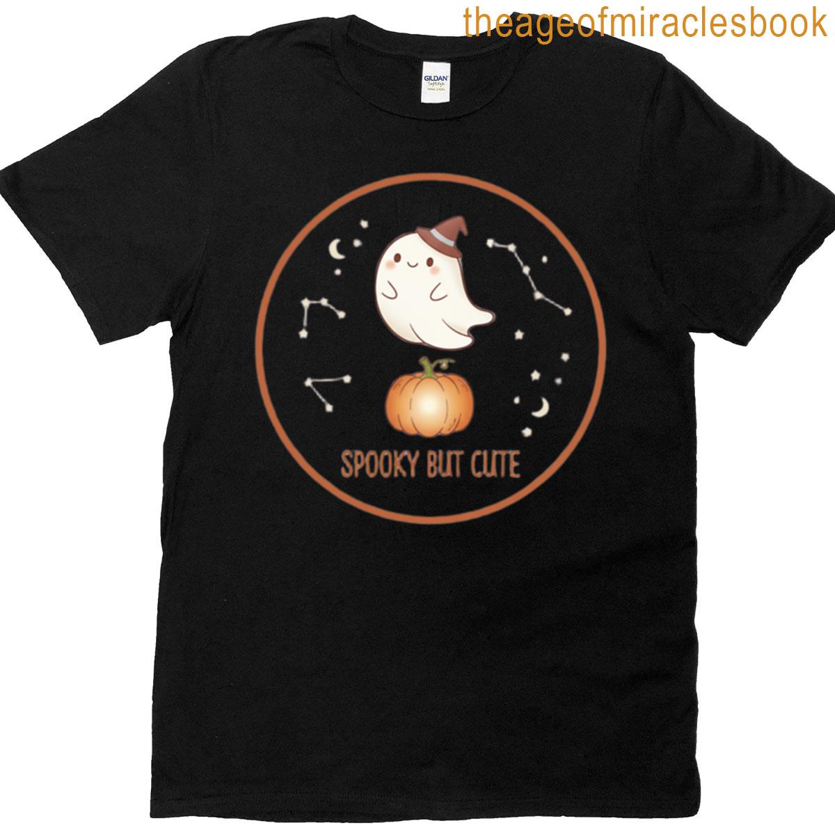 Spooky But Cute – Ghost Pumpkin Constellation T-shirt