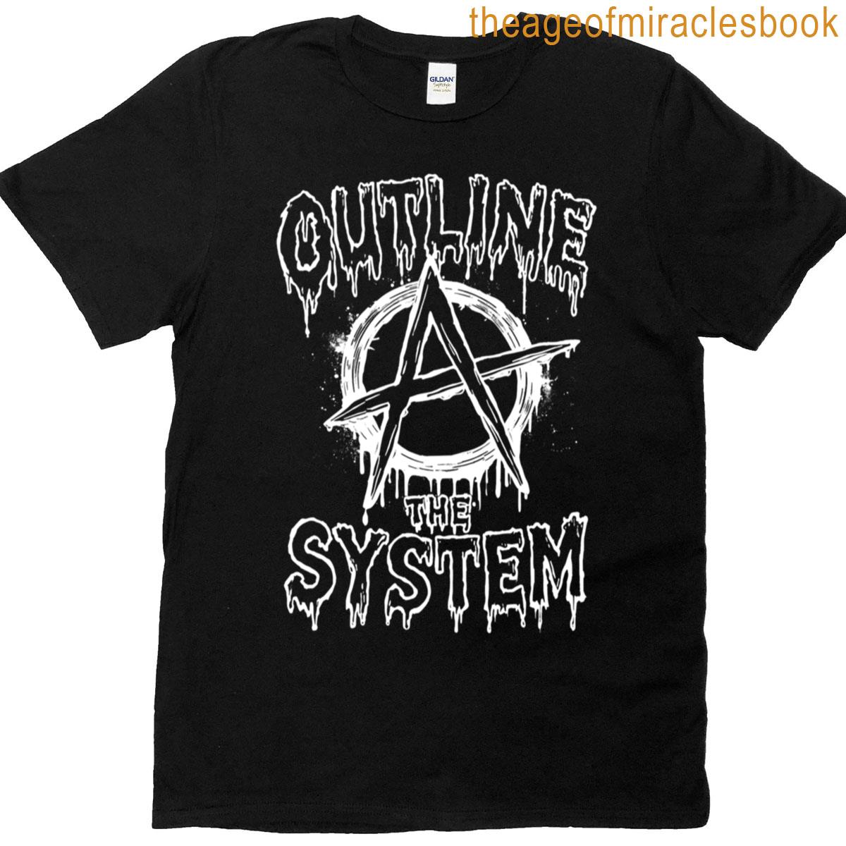 Anarchy Outline The System T-shirt
