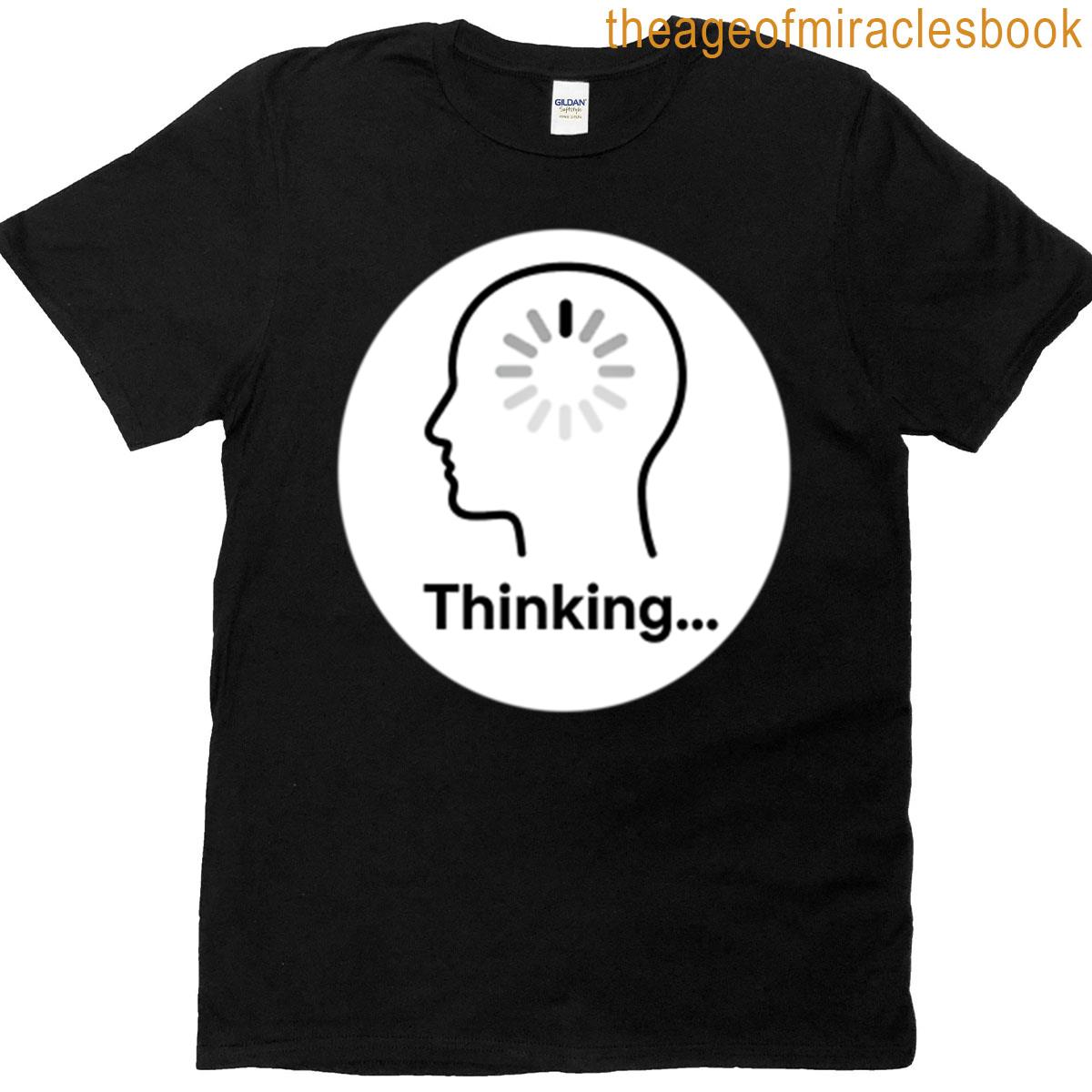 Buffering Brain Funny Minimalist Design T-shirt