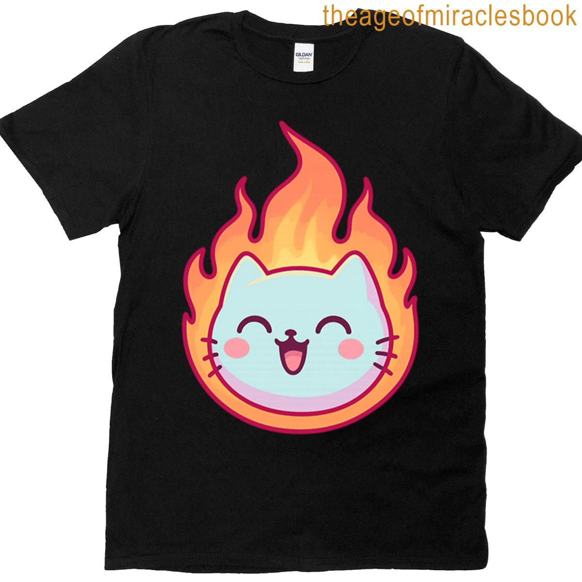 Cat Fire T-shirt