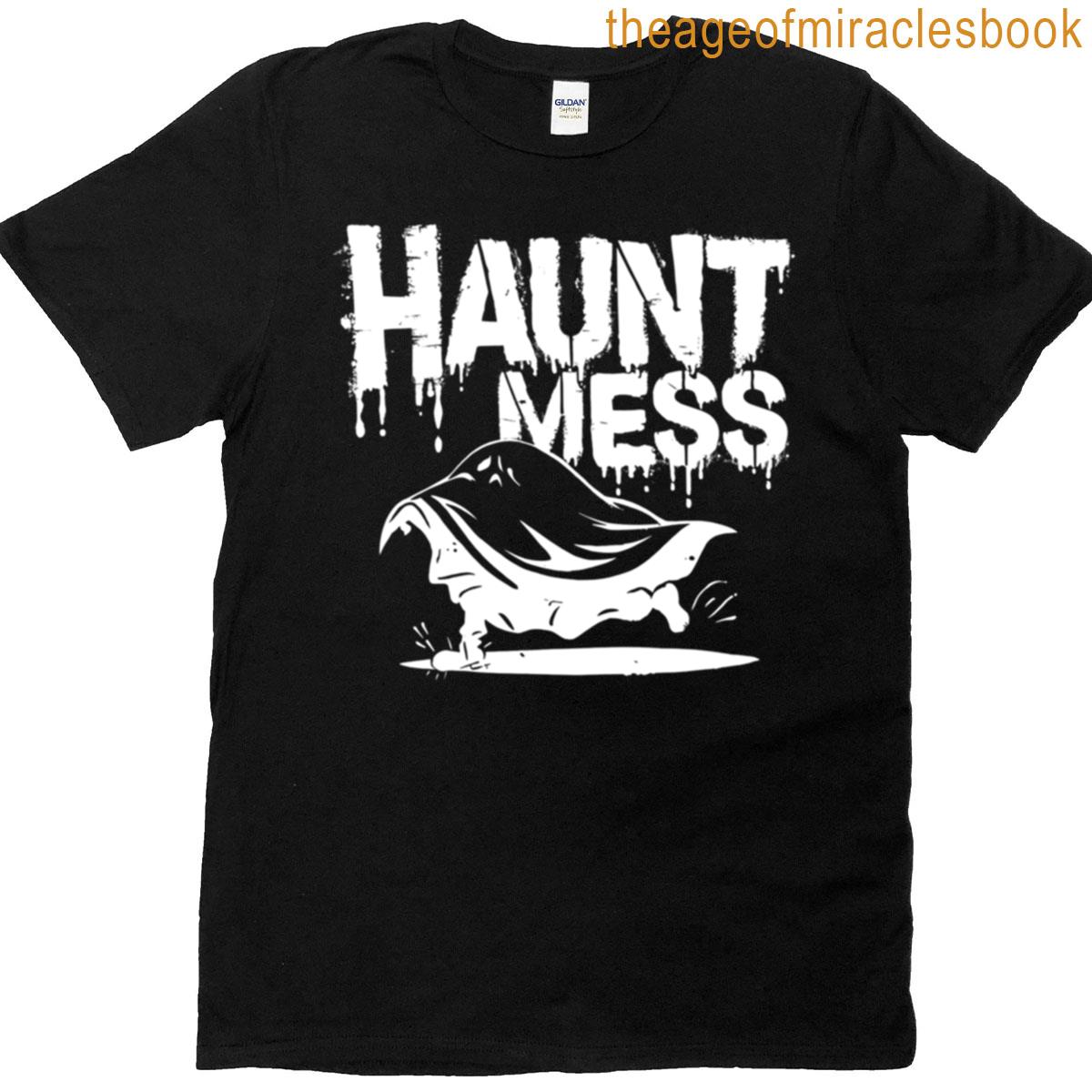 Clumsy Ghost Haunt Mess Oversized T-shirt
