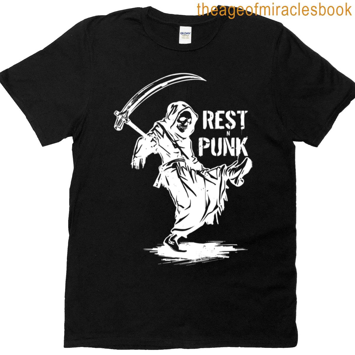 Grim Reaper Dance Rest In Punk T-shirt