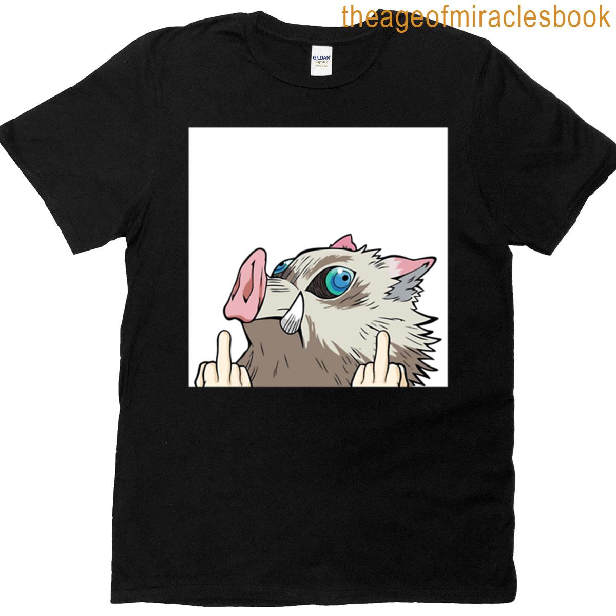 Inosuke Flipping Off Oversized T-shirt