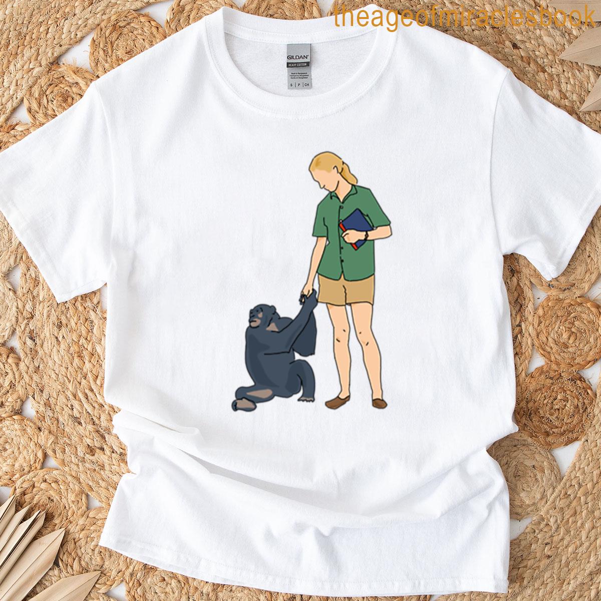 Jane Goodall With David Greybeard T-shirt