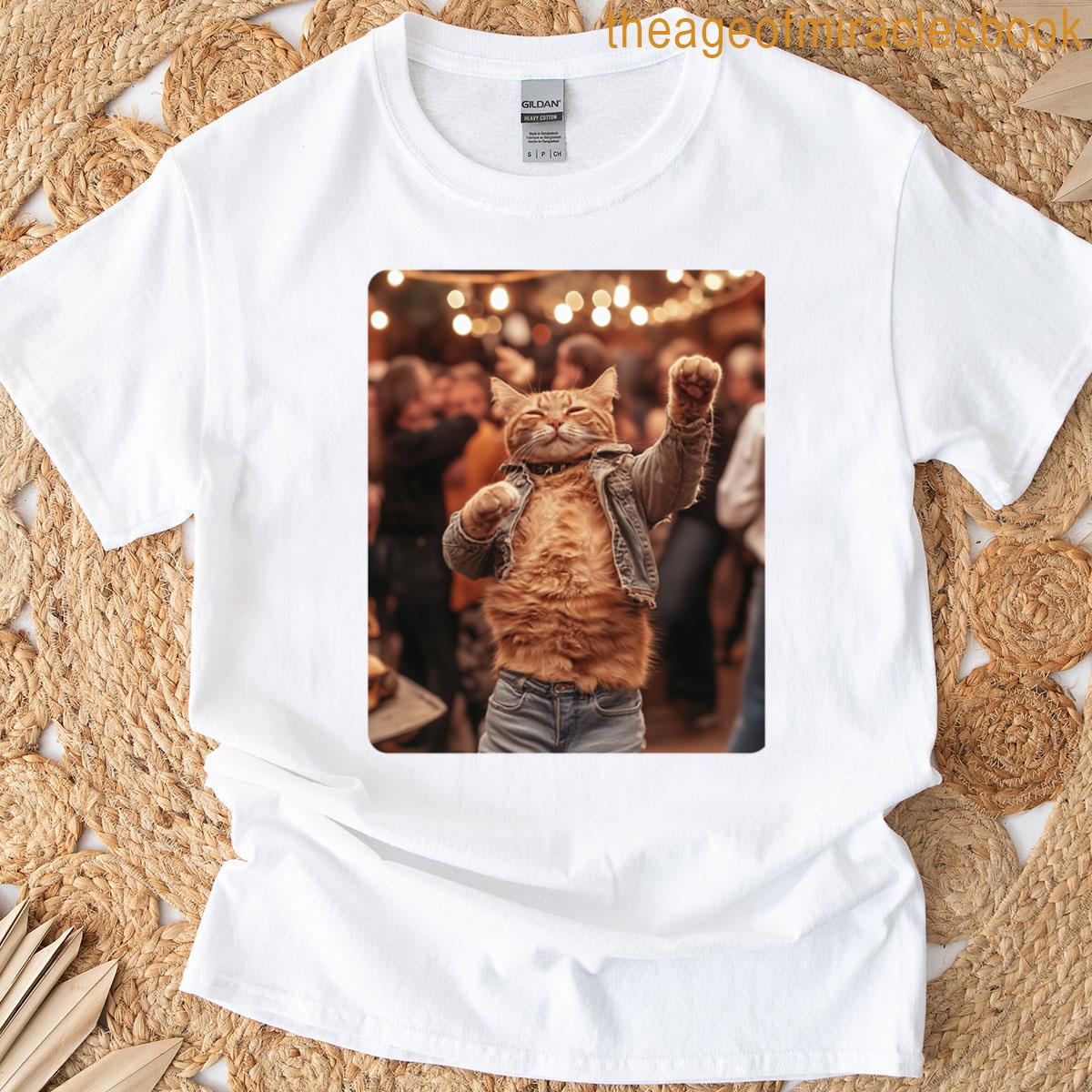 Meme Ai Cat Dancing On A T-shirt