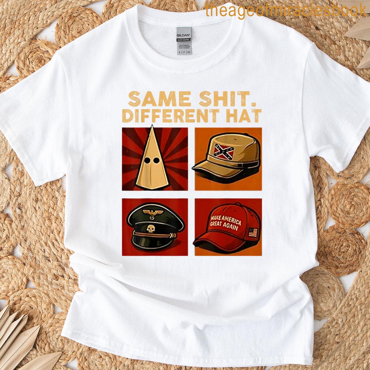 Same Shit Different Hat Retro Vintage T-shirt