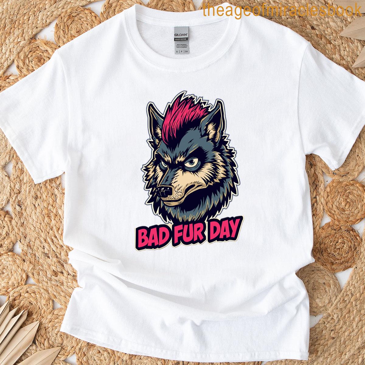 Wolf Bad Fur Day Boxy T-shirt