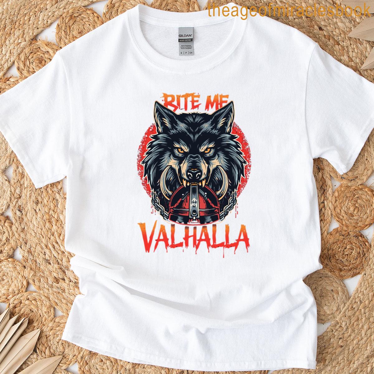 Wolf Fenrir Bite Me Valhalla Active T-shirt