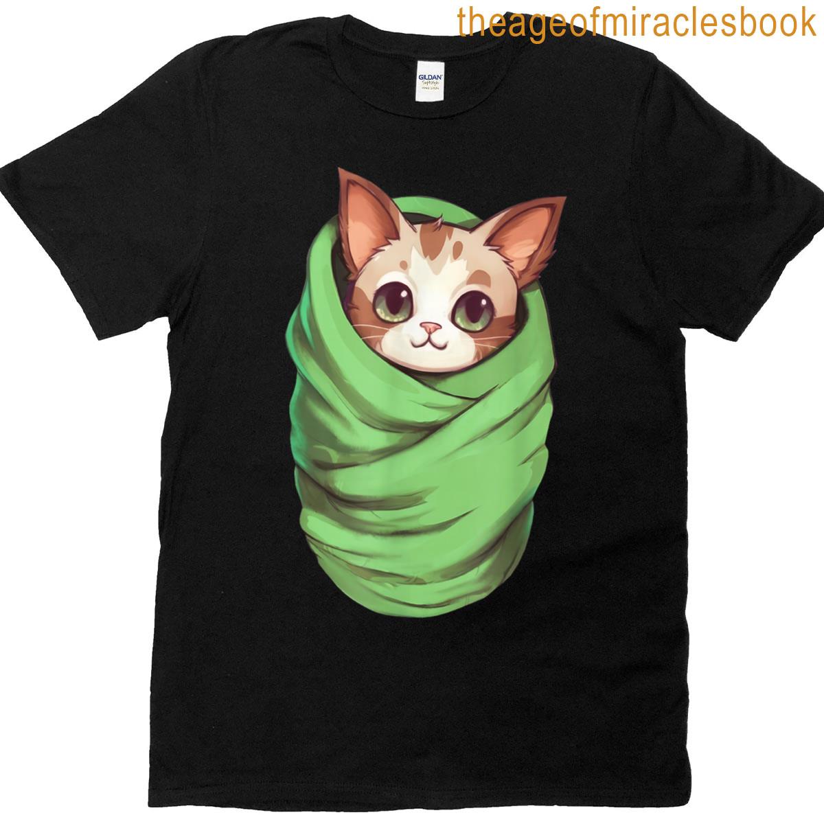 Cat Baby Wrapped Blanket T-shirt