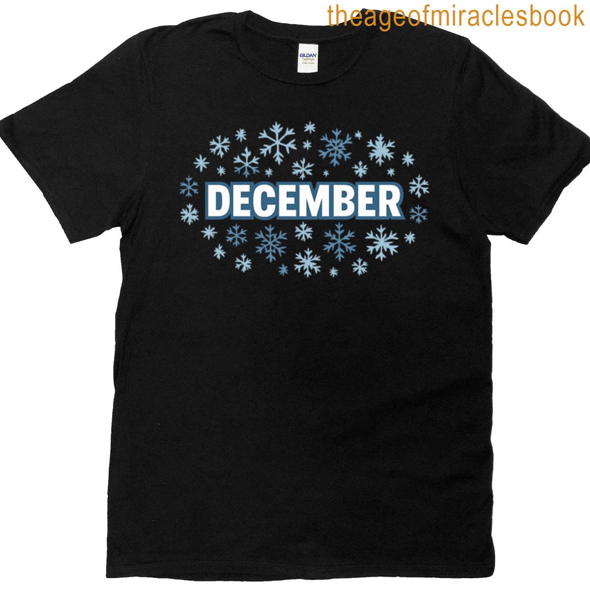December Winter Snowflakes T-shirt