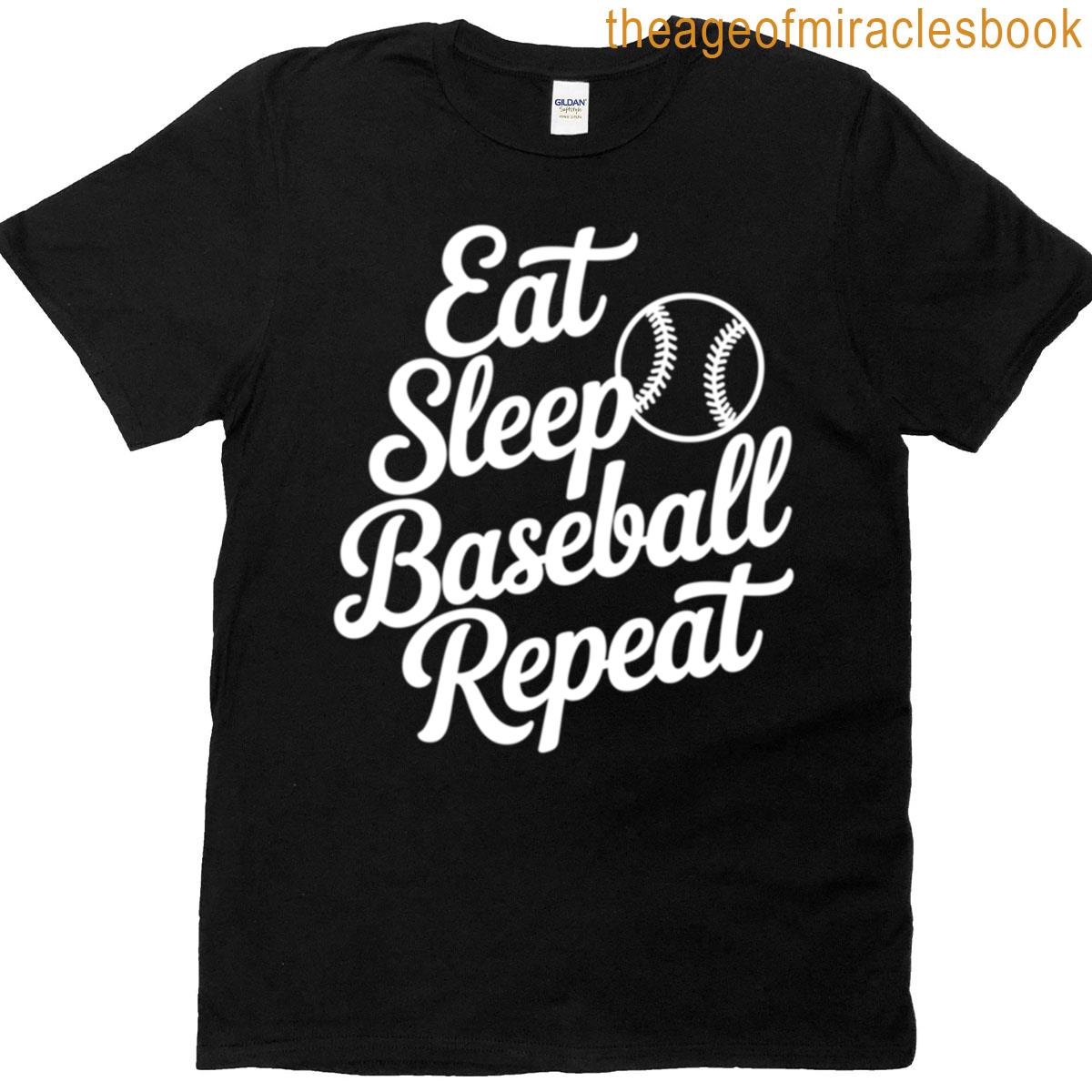 Eat Sleep Baseball Repeat T-shirt