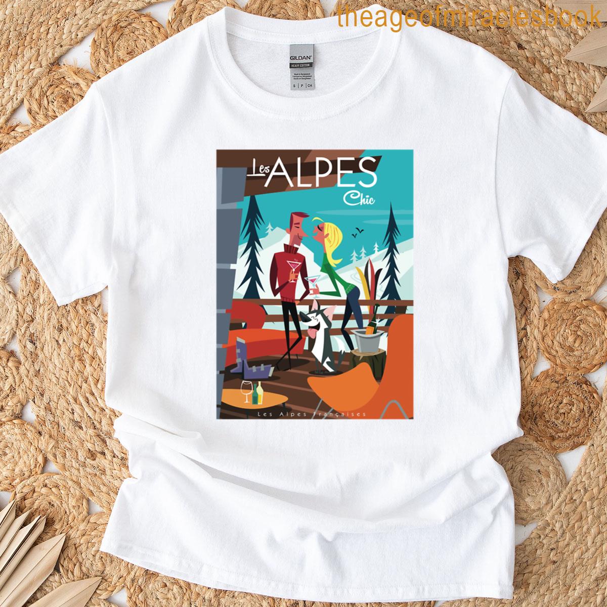 Les Alpes Poster T-shirt