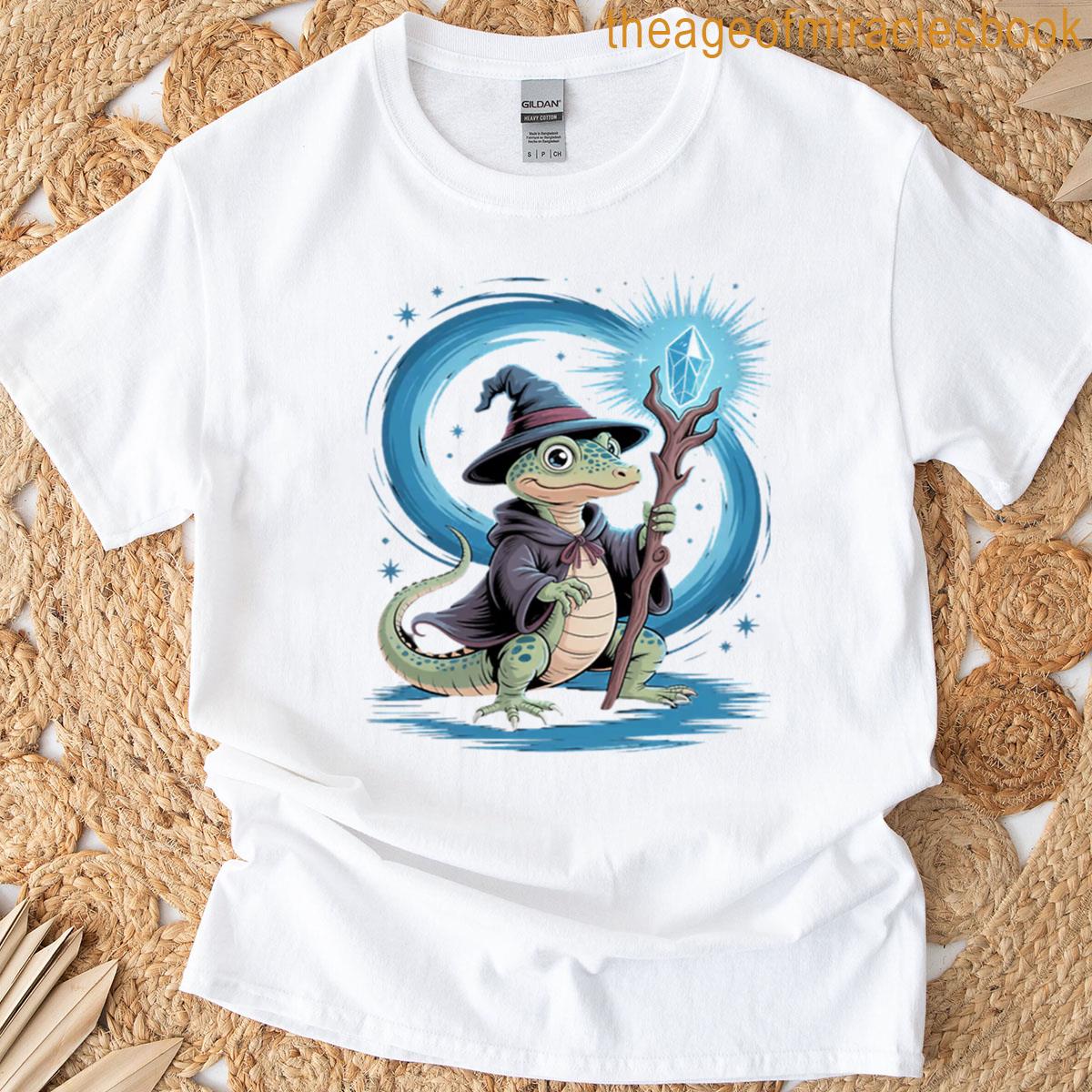 Lizard Wizard Magic Funny Animal Pun T-shirt