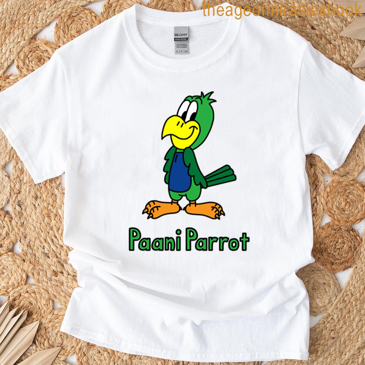 Paani Parrot With Name T-shirt