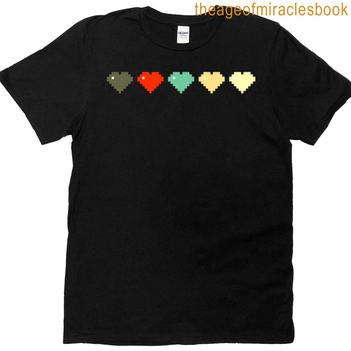 Pixel Hearts Retro Life Bar T-shirt