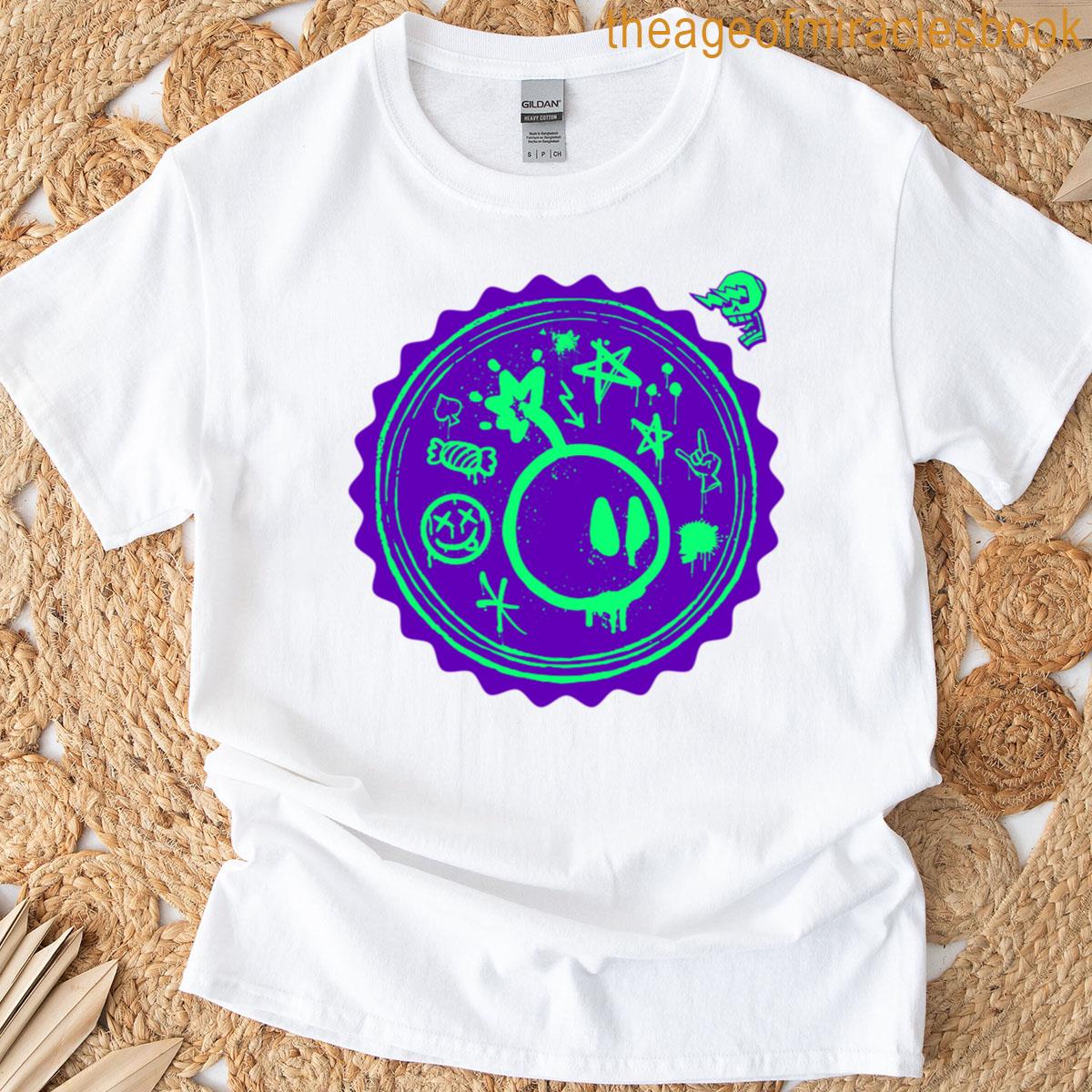 Punk Inspired Graffiti Doodle Stamp T-shirt
