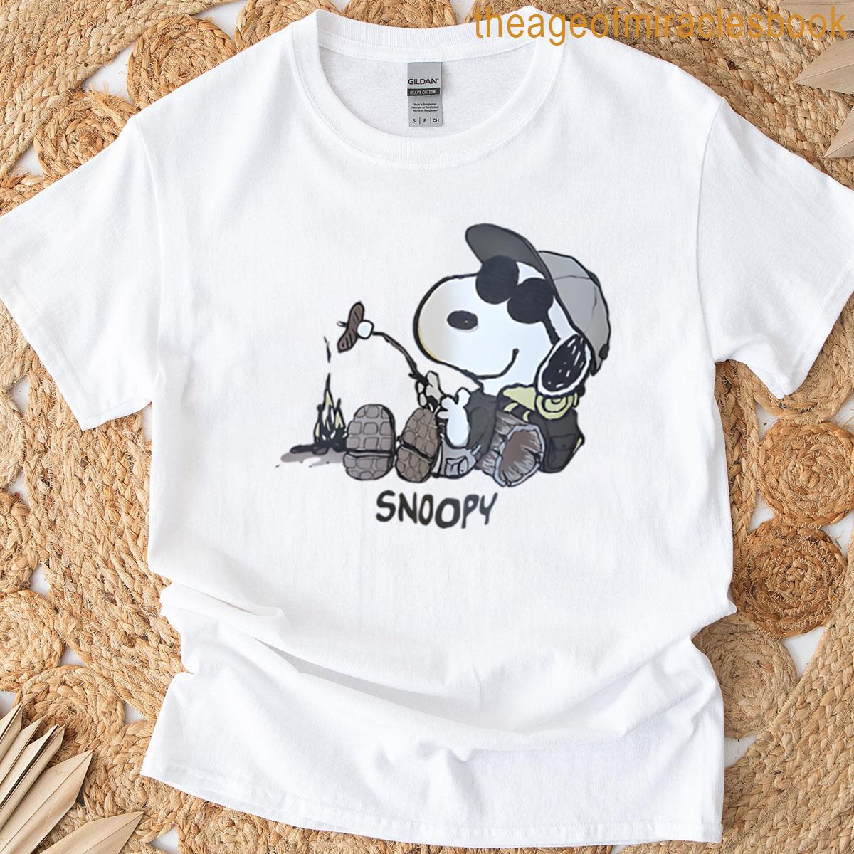Vintage 90s Snoopy Camping T-shirt