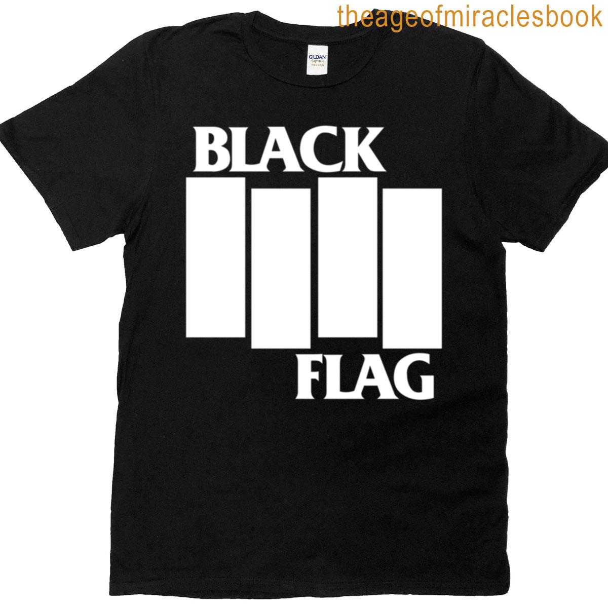 Black Flag Band Hd Logo T-shirt