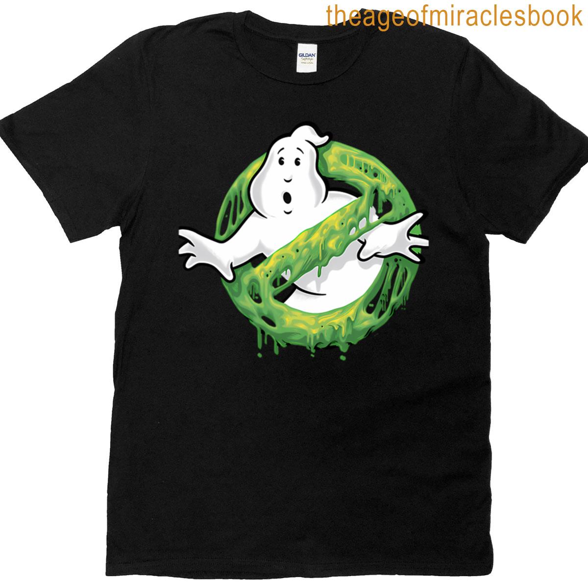 Contemporary Ghost Hunterss Busterss Slimes Ghost Logo T-shirt