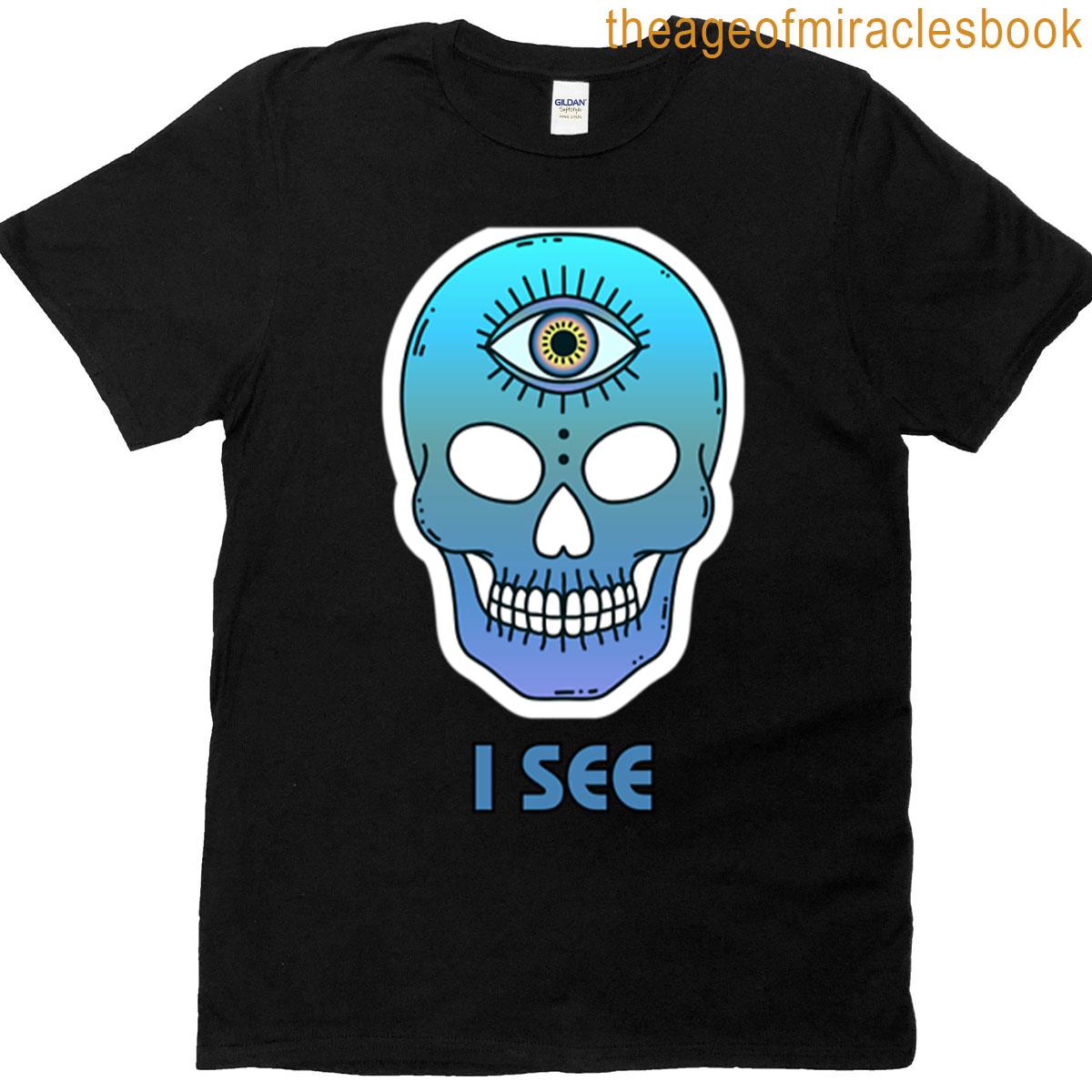 Creative Twist Third Eye On A Skull T-shirt