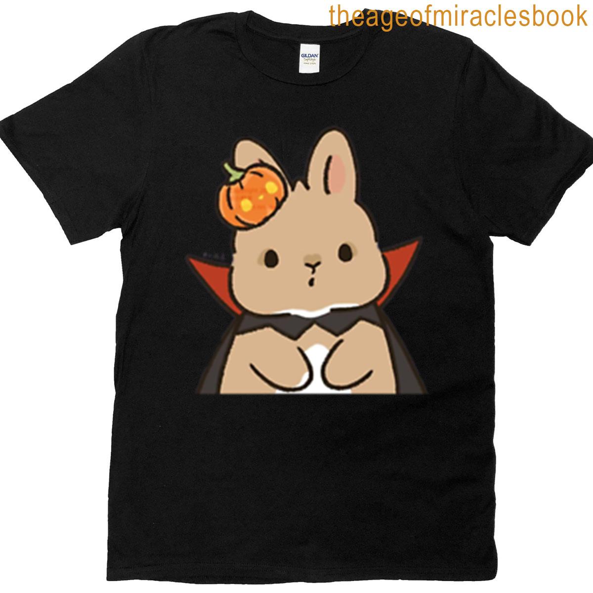 Cute Bunny Vampire Candy Halloween Graphic T-shirt