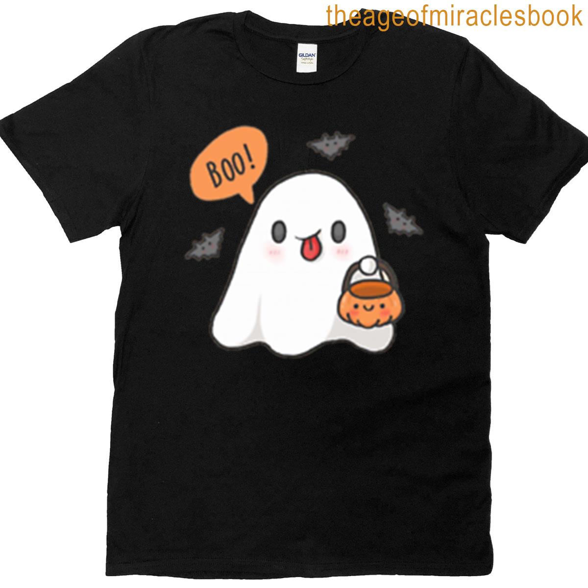 Cute Ghost Halloween Graphic T-shirt