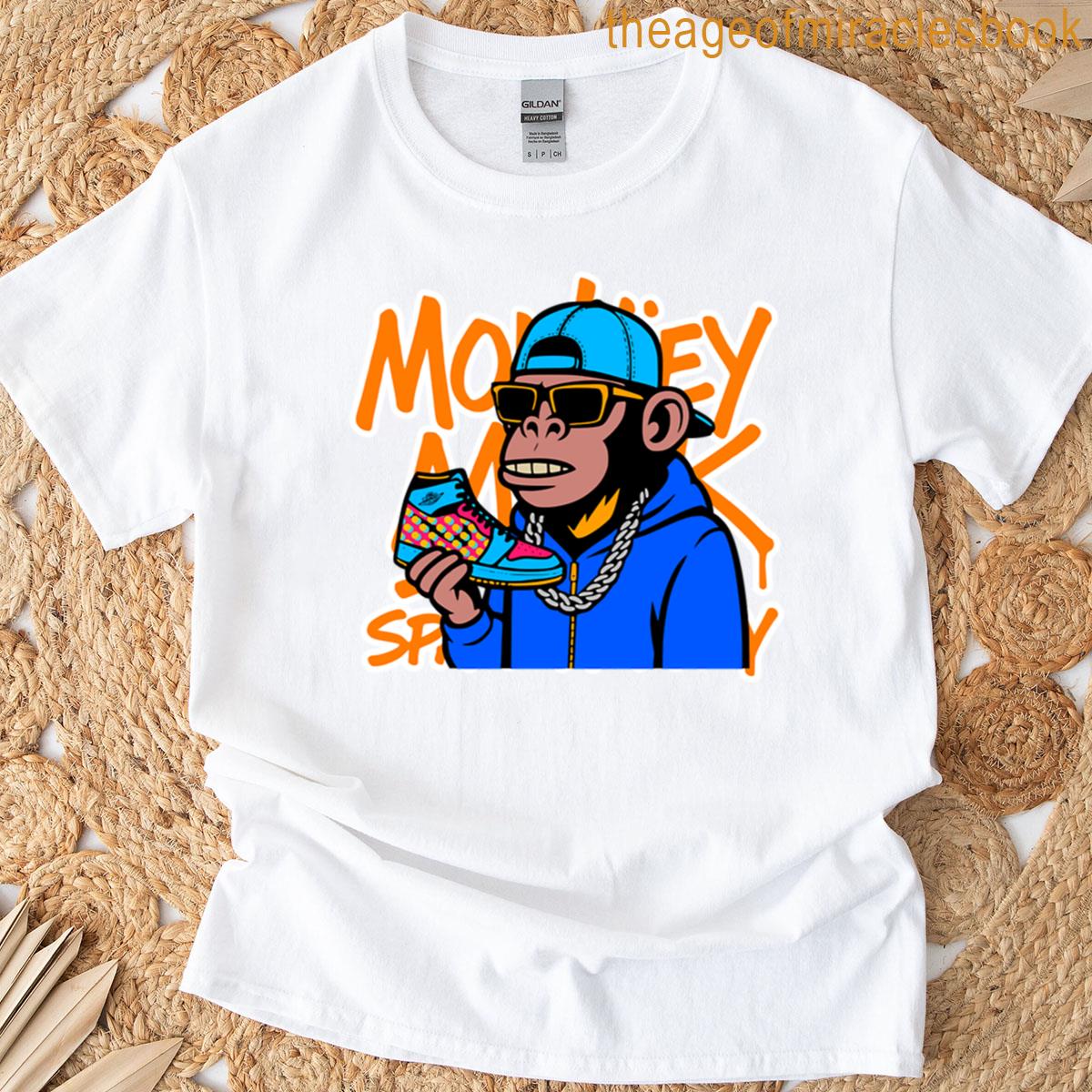 Monkey Mark Rapper Ape Sneaker Style T-shirt