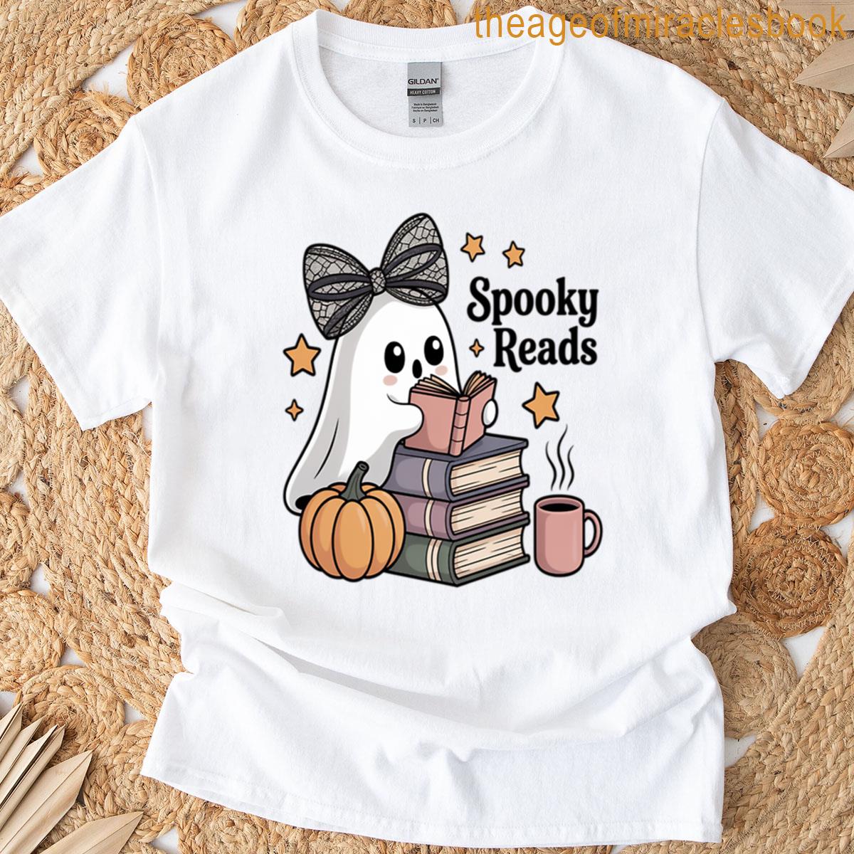 Spooky Read Book Pumpkin Halloween T-shirt