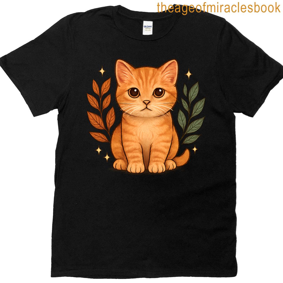Tabby Cat Emblem Creative Animal Logo Design T-shirt
