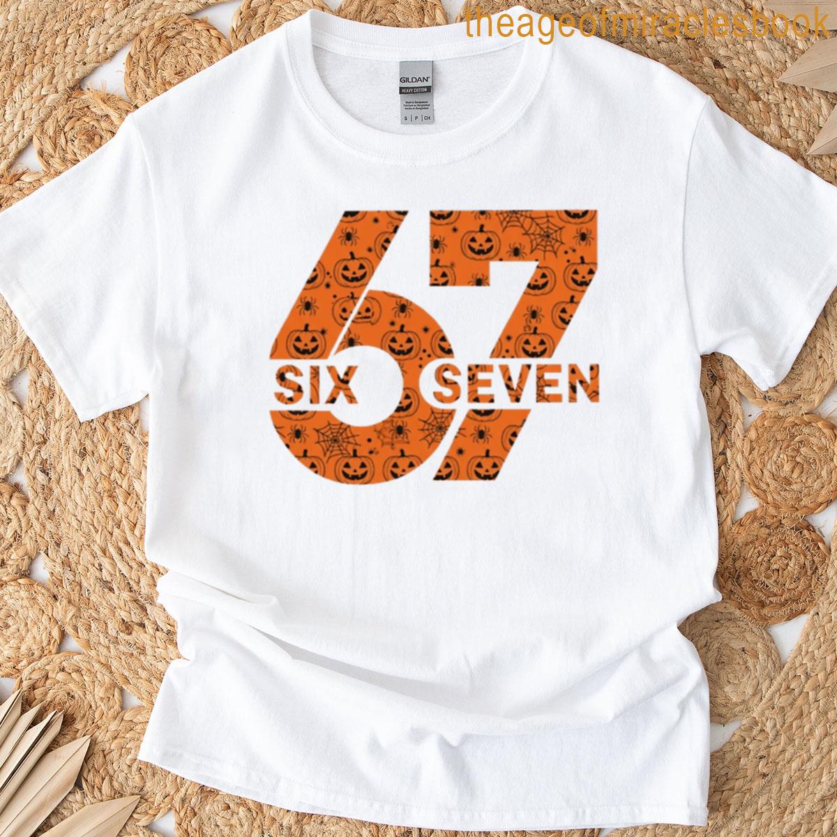 67 Jacko Lanterns Webs Halloween T-shirt 67 Jacko Lanterns Webs Halloween T-shirt
