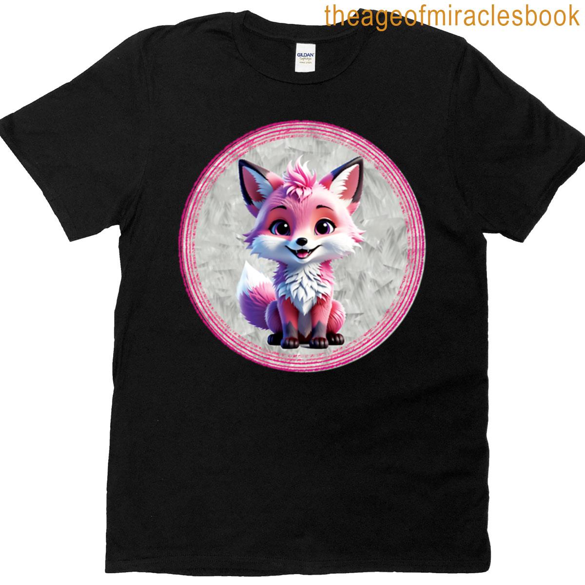 Cute Animal – Pink Fox T-shirt