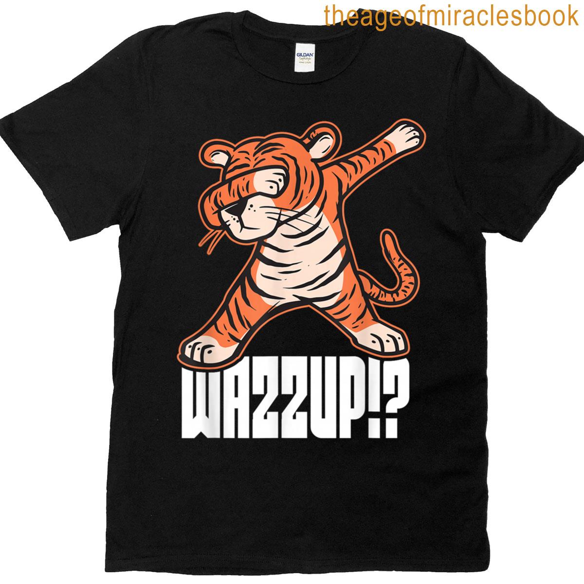 Dab Wazzup Tiger Meme T-shirt