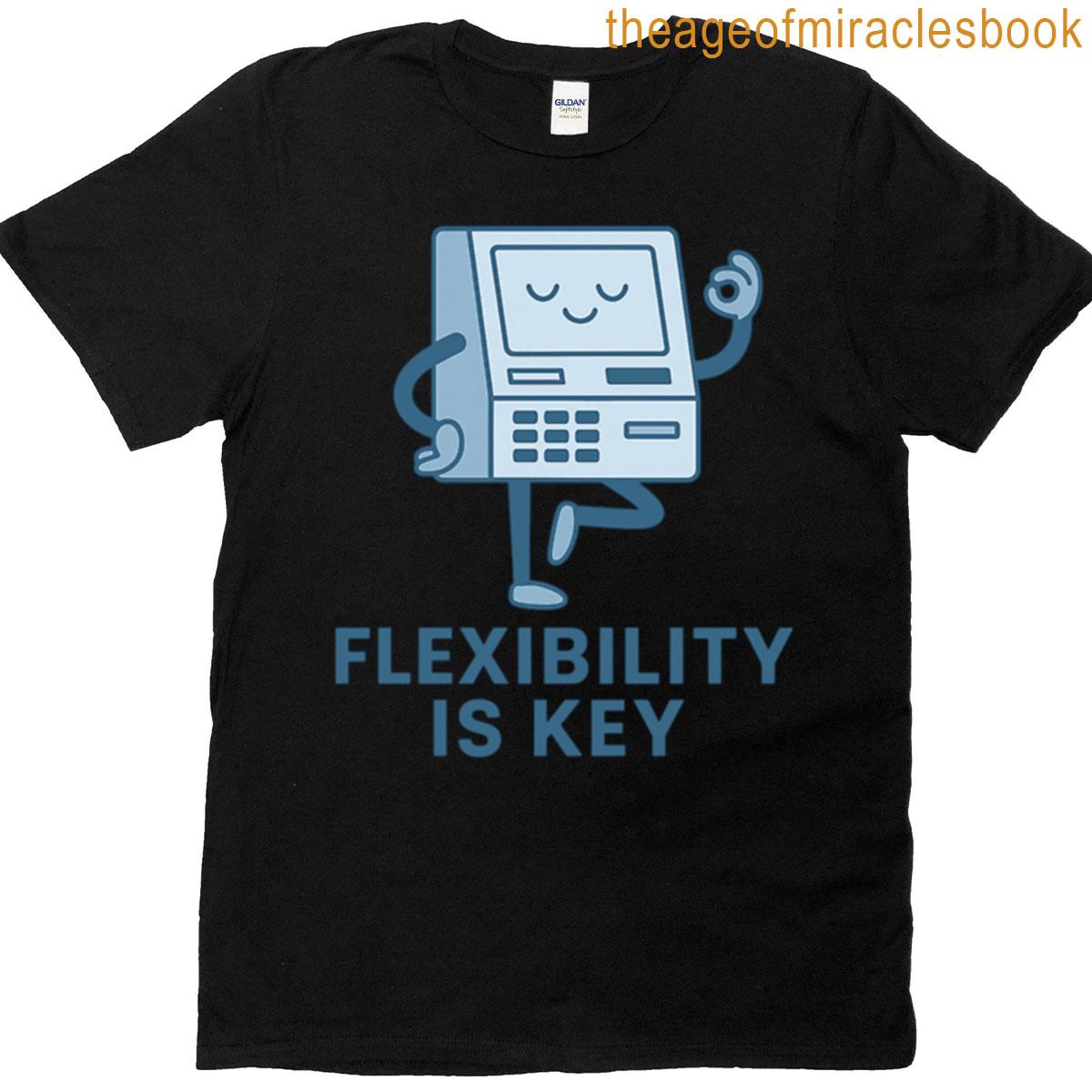 Flexibility Is Key Atm Yoga Meme Oversized T-shirt