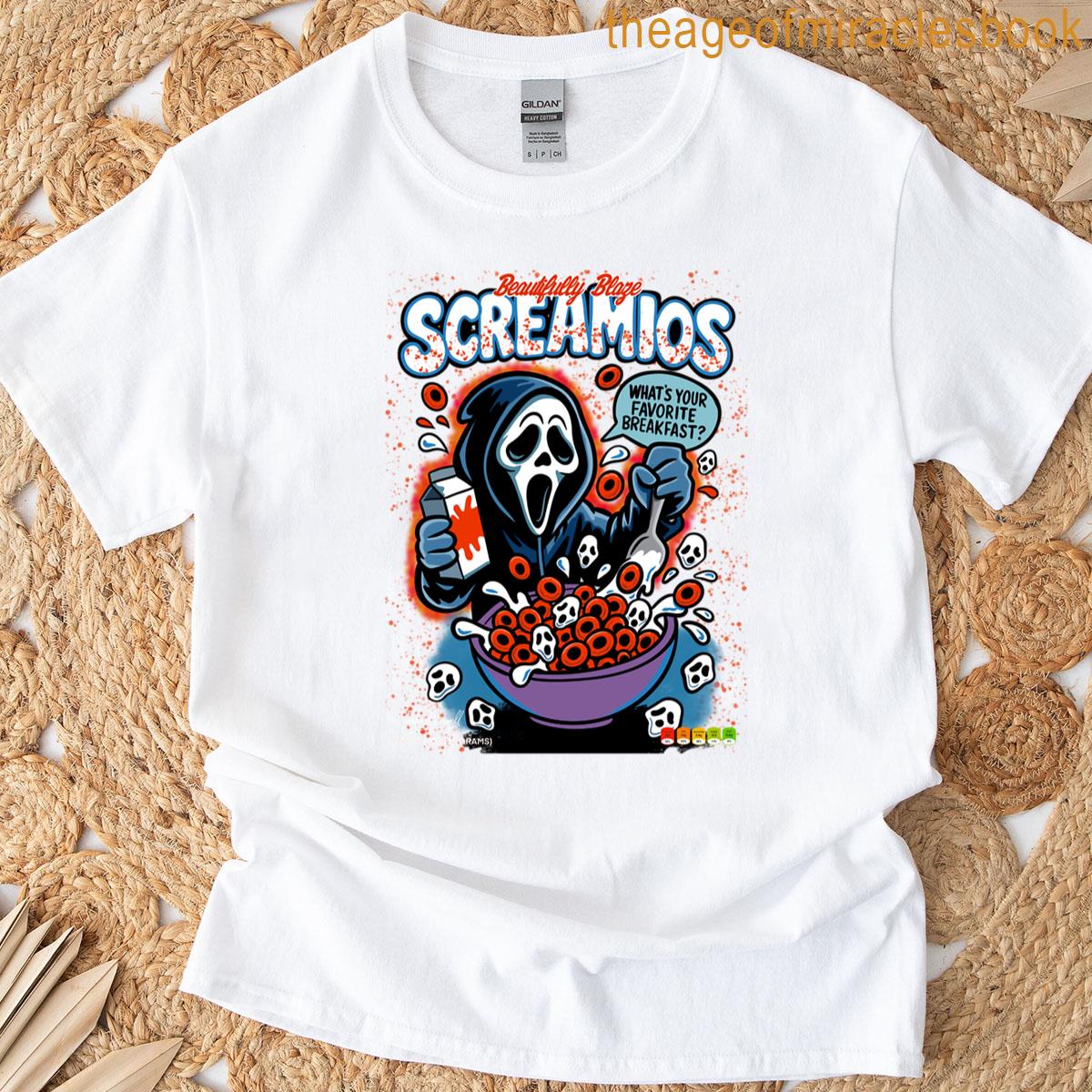Ghostface Scream Horror Cereal T-shirt