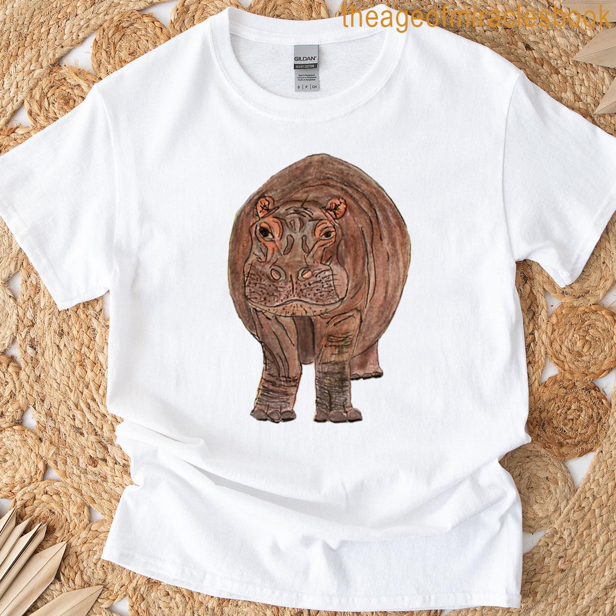 Hand Drawn Hippo T-shirt
