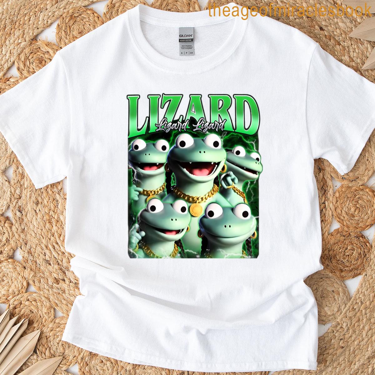 Lizard Lizard Lizard Meme Vintage Bootleg T-shirt