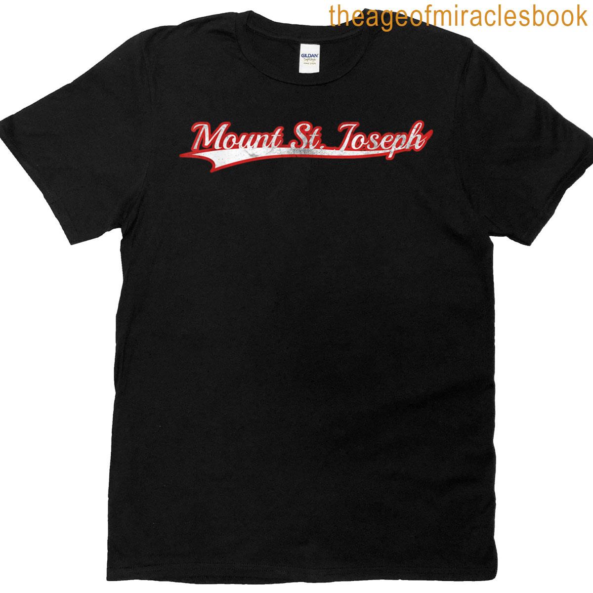 Mount St Joseph Vintage Varsity Distressed Throwback T-shirt