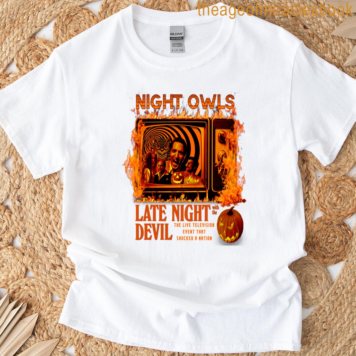 Night Owls – Late Night With The Devil T-shirt