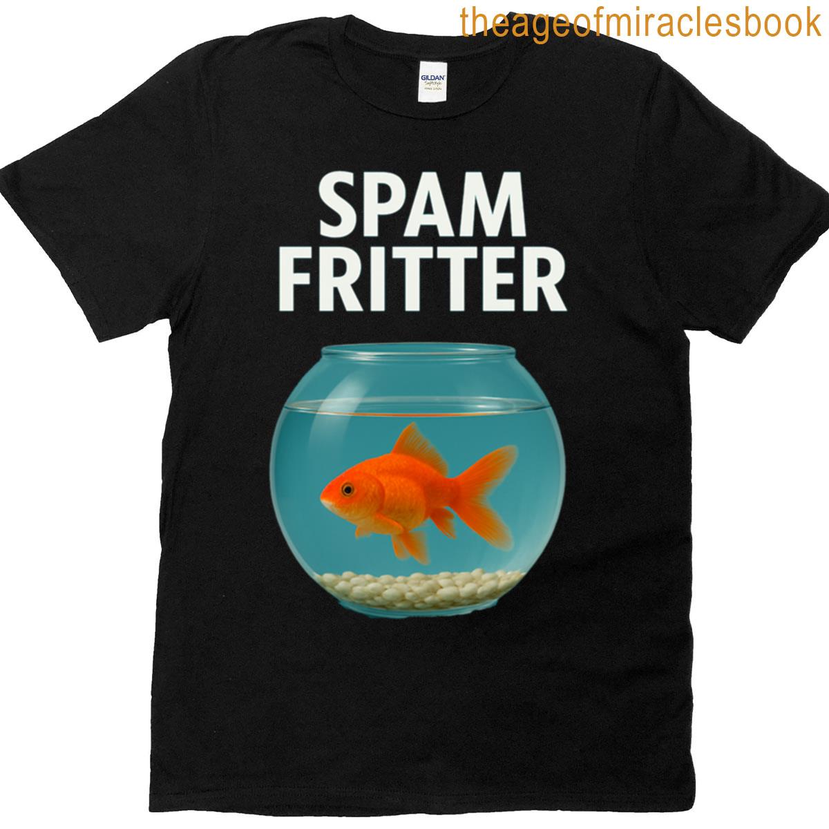 Spam Fritter Fish Design Oversized T-shirt