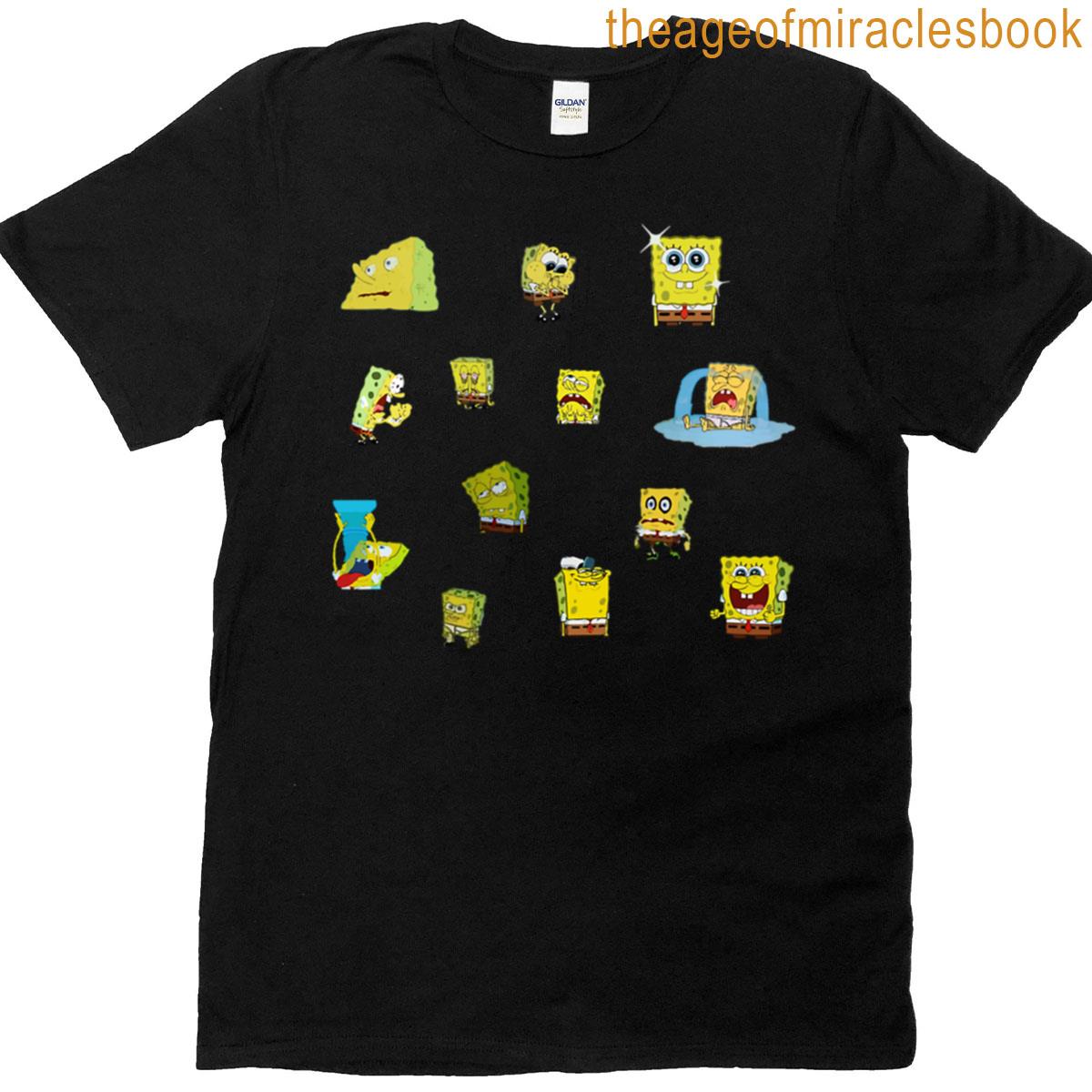 Spongebob Moods Meme T-shirt