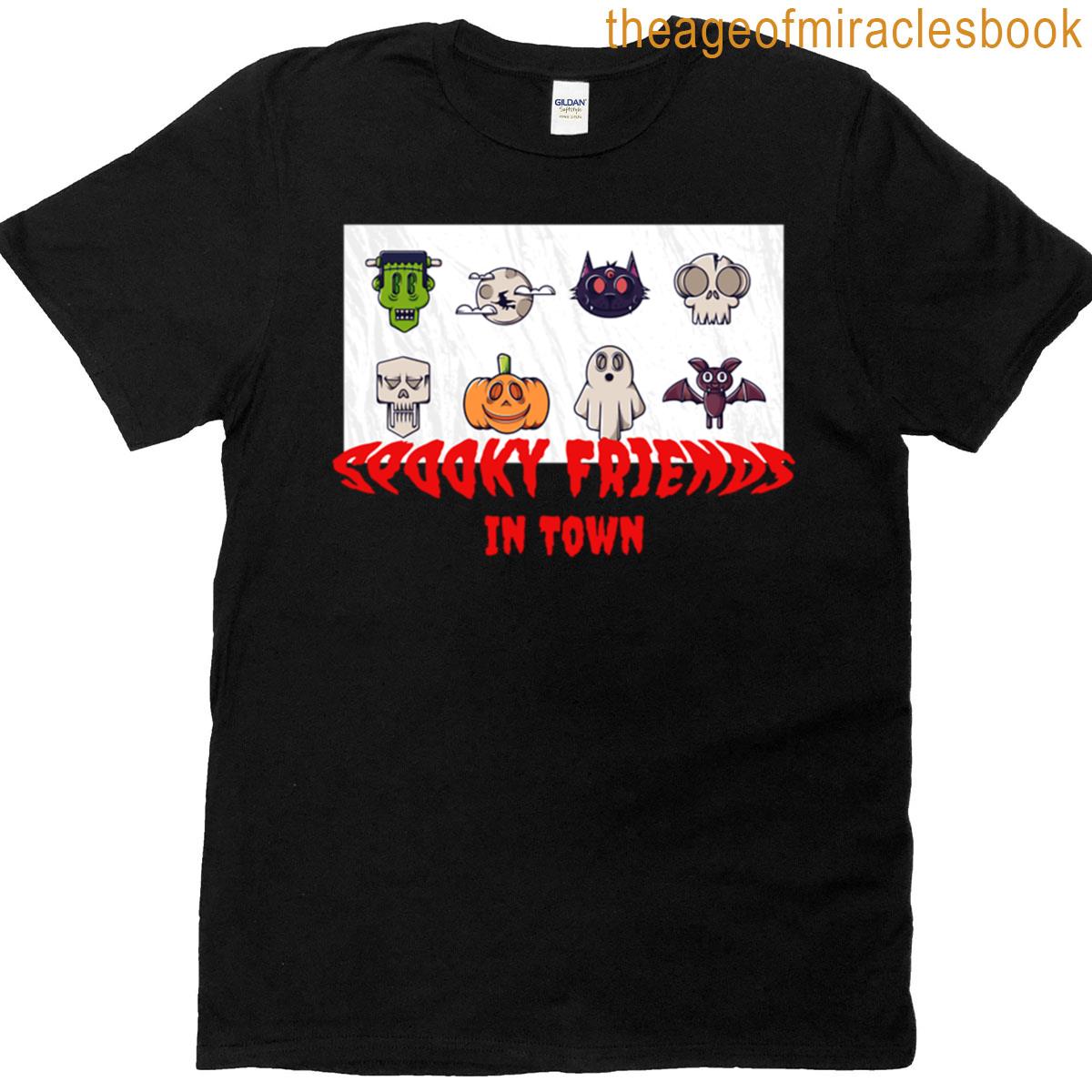 Spooky Friends Halloween Oversized T-shirt