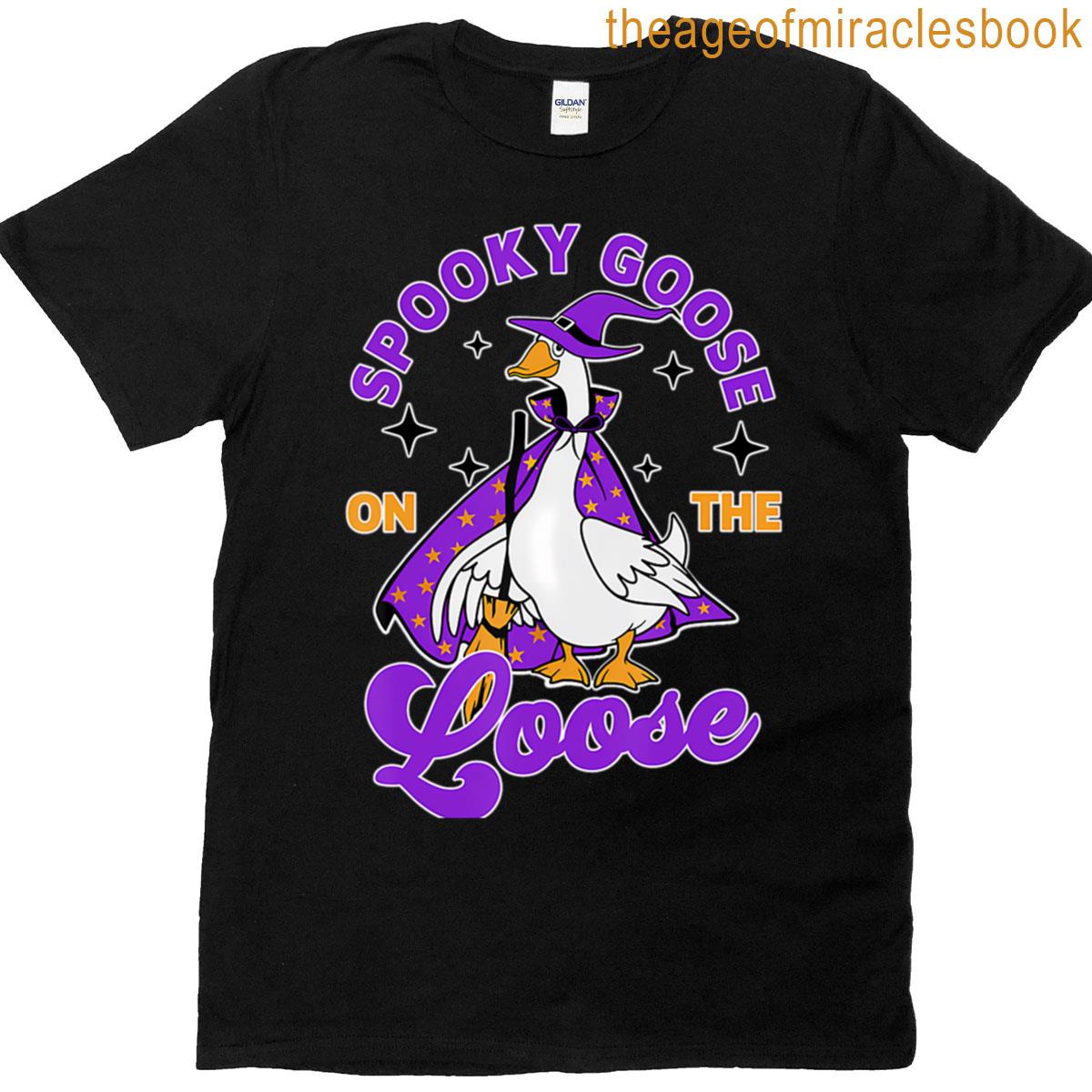 Spooky Silly Goose Halloween T-shirt