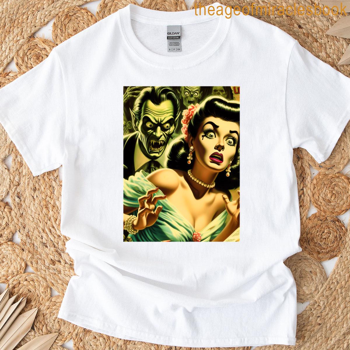 Vintage Horror Illustration T-shirt