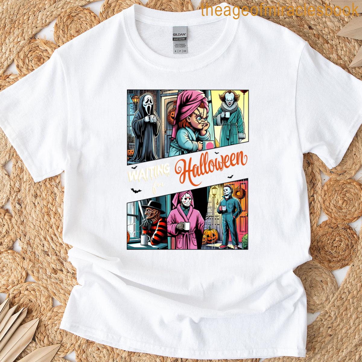 Waiting For Halloween Artwork Oversized T-shirt