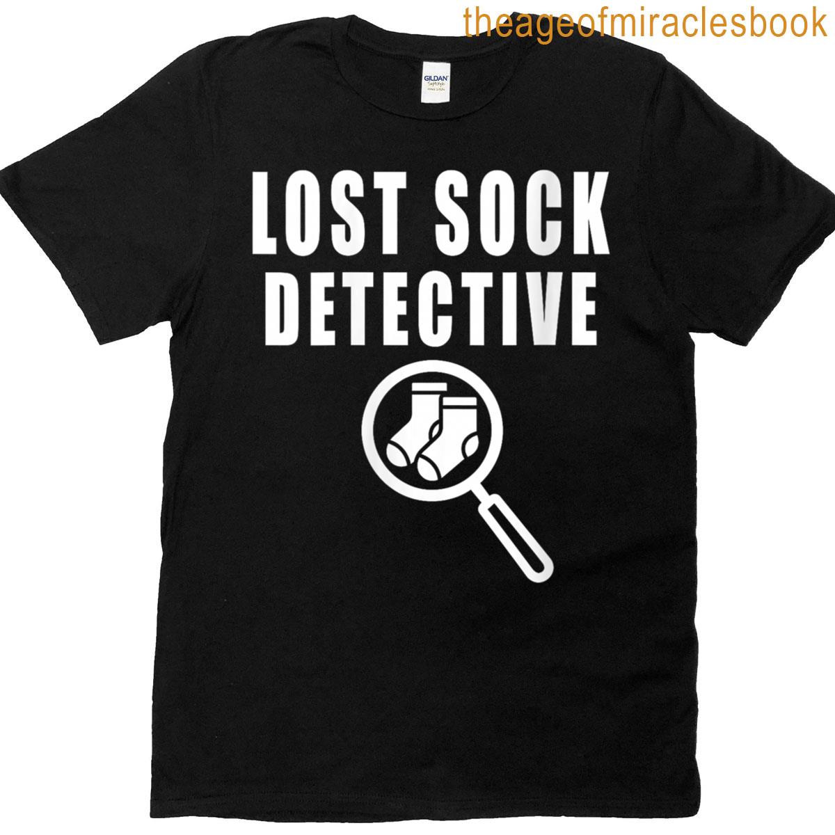 Womens Lost Sock Detective Socks T-shirt