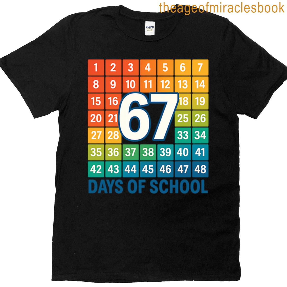 67 Days Of School Math Countdown T-shirt 67 Days Of School Math Countdown T-shirt