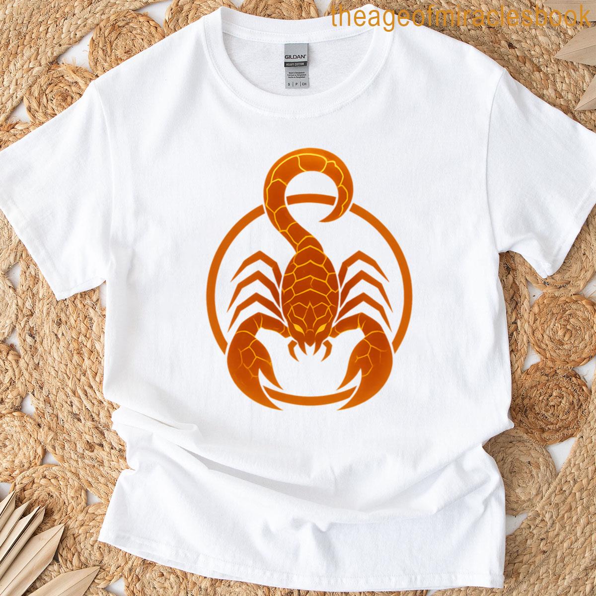Amber Scorpion Flame Beneath Sand T-shirt